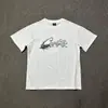 Disponibilidade a longo prazo de camisetas casuais soltas da marca trendy Corteiz Alcatraz, com estampa de desenho animado em algodão puro, para homens e mulheres, com gola redonda