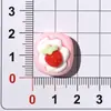 Pastel de Fresa de Dibujos Animados Comida Miniatura Juguete Creativo Hecho a Mano DIY Accesorios de Pegamento de Crema Pequeños Accesorios de Resina Materiales para Hacer Joyería Venta al por Mayor