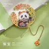 Marcador de Página Criativo Animal Fofo Personalizado Metal AR Marcador de Página Personalizado Panda Wenchuang Memorial Presente Marcador de Página Caixa de Presente