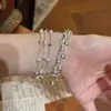 Pulsera Nueva de Perla Redonda con Circonita 2026, Estilo Exquisito y Dulce, Lujo Ligero, Moda de Alta Gama, Accesorio de Mano Versátil