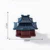 Micro-Paisagismo Decoração de Rochedo Artificial com Pavilhão Estilo Chinês Jardinagem Bonsai Acessórios de Decoração DIY Pequenos Enfeites para Garrafas Ecológicas