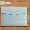 Maletín de Piel Exclusivo Transfronterizo Carpeta de Archivo para Documentos Papel A4 Maletín de Documentos de Negocios Bolsa para Guardar Recibos