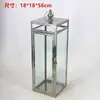 Lampião de Vento Estilo Europeu Suporte de Vela de Aço Inoxidável Lanterna de Vidro Dourada Lâmpada à Prova de Vento Lâmpada de Manteiga para Exterior Ornamento de Decoração