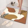 Alfombrilla absorbente para baño, sencilla, para el hogar, resistente a las manchas, de fácil cuidado, de diatomeas, de secado rápido, antideslizante