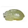 Jade Xinjiang verde y jade blanco ojo de gato Dragón de la Suerte pieza de mango de tortuga armadura rica mundo colgante de tortuga dragón tortuga dragón mango para hombres y mujeres