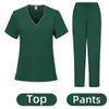 Aliexpress Lavado a Mano de Ropa Traje Dividido Manga Corta Lavado a Mano de Ropa Femenina Clínica Dental Ropa de Trabajo de Doctor Uniformes Médicos