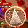 Luzes Decorativas de Natal Luzes Coloridas Luzes para Árvore de Natal Doméstica Luzes de LED para Ambiente Luzes com Ventosa Decoração de Varanda Interna Luzes Pendentes