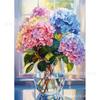 Pintura de diamante DIY flor pintura à mão hortênsia diamante redondo diamante completo transfronteiriço quente decoração de interiores pintura fabricantes atacado