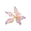Broche de flor de íris francesa requintado de alta qualidade, nicho de design, corpete, terno, casaco, acessórios, presente, atacado