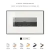 Pintura Decorativa Fotografia Abstrata Moderna Pastoral Preto e Branco Arte de Nicho Sala Modelo Pintura para Pendurar Pintura para Armário de Hotel