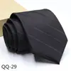 Corbata Traje de Hombre Profesional Boda Novio Estudiante Negocios Negro 8cm Rayada Corbata de Mano para Hombre Corbata de Negocios
