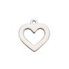 Comercio exterior personalidad simple estilo europeo y americano moda corte titanio acero hueco corazón colgante 304 acero inoxidable joyería accesorios