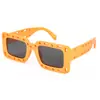 Óculos de Sol Novo Estilo Coreano Simples e Versátil Armação Quadrada Formato Côncavo Anti-UV Óculos de Sol Infantis 131 Rt089