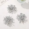 Ins Coreanos Personalizados Borla Corta Fuegos Artificiales Flores Plateadas DIY Pendientes Tejidos a Mano Zuecos Zapatos Flores Venta al por Mayor