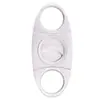 Venta al por mayor de fábrica tijeras para cigarros de metal acero inoxidable simples tijeras para cigarros conjunto de fumador de nieve europeo y americano cuchillo de berenjena