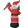 Decoración Inflable de Santa Claus Transfronterizo de 6 pies Árbol de Navidad Arreglo para Exteriores Modelo de Aire Navideño Modelo Inflable