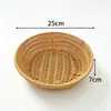 Cesta de Frutas para Lanche Prato de Frutas Cesta de Drenagem Imitação de Rattan Bacia de Frutas Tecido Leve Luxo Casa Sala de Estar Colocação Prato de Doces