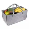 Bolsa de fieltro para leña transfronteriza, bolsa creativa simple de lingote, bolsa de fieltro para almacenamiento de verduras, bolsa portátil para organizar artículos varios