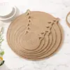 Manteles Individuales y Posavasos de Yute con Forma de Oreja de Gato Seleccionados Cuidadosamente, Hechos de Material de Yute, Fáciles de Guardar y Resistentes a Altas Temperaturas
