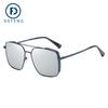 Defeng 11005 gafas de sol polarizadas gafas de sol para hombre 2020 nuevo doble elegante chapado calidad acero inoxidable doble puente