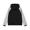 Chaqueta con capucha de otoño al por mayor Versátil Reversible Impermeable para exteriores Unisex Casual de moda Bloqueo de color