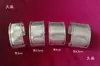 Base de Pulsera DIY de Plata Miao Hecha a Mano para Accesorios de Bordado Base en Blanco Ancho para Pulsera