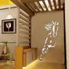 Adesivos de Parede Estéreo de Cristal Acrílico 3D Cavalo Criativo da Amazon para Sala de Estar, Parede de Fundo da TV, Decoração de Estudo
