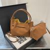 Outono e inverno vintage fosco pequena bolsa feminina 2024 nova bolsa crossbody all-match moda high-end bolsa balde portátil