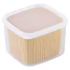 Caja de Almacenamiento para Refrigerador, Caja de Almacenamiento para Preparación de Cocina, Caja para Cebolleta Doméstica, Caja Sellada para Congelar Alimentos, Caja de Almacenamiento con Drenaje
