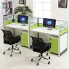 Escritorios para Personal de Cuatro Plazas, Pantallas Doble Cara, Escritorios de Trabajo para 24 Personas, y Combinaciones de Escritorio y Silla para Personal