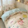 Juego de Tres Piezas para Cama de Dormitorio Estudiantil Algodón Puro Juego de Cama de Cuatro Piezas 2025 Nuevo Funda de Edredón Individual Sábana Ropa de Cama