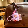 Llavero de Chica de Cabello Largo y Ondulado Creativo de Dibujos Animados Lindo Exquisito Adorno para Correa de Teléfono Colgante de Bolso Pequeño Regalo
