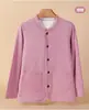Roupa íntima térmica quente para mulheres de meia-idade e idosas, conjunto espessado com forro de fleece, casaco de algodão de inverno para mães, cardigã, blusa de manga comprida para senhoras idosas