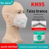 KN95 Máscara de válvula de respiração de carvão ativado Máscara anti-poeira industrial de 7 camadas espessada montada na cabeça com tira de esponja