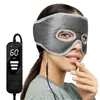 Máscara de Olhos Elétrica Aquecida por USB com Temporizador de Três Níveis, Máscara de Vapor Aquecida por Grafeno, Compressa Quente, Aquecimento e Faixa de Cabeça Aquecedora