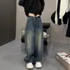 Jeans para Mujer Tallas Grandes con Adornos de Pedrería, Nuevo Estilo Primavera/Verano 2026, Pantalones de Pierna Ancha para Mujeres con Curvas, Pantalones Rectos Adelgazantes