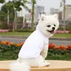 Roupa colete de algodão puro de cor sólida, colorida, para primavera e verão, para cães de pequeno, médio e grande porte, roupa de duas pernas estilo panda
