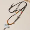 Nuevo colgante de jade Hetian tejido a mano con cordón de collar ajustable de alta gama