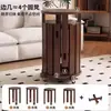 Taburete de Madera Maciza, Cuatro en Uno, Apilable, Sala de Estar, Taburete de Comedor para el Hogar, Taburete de Maquillaje, Silla con Almacenamiento, Moderno y Sencillo