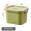 Caja de Almacenamiento Portátil Engrosada de Plástico para el Hogar, Caja Organizadora de Bocadillos y Ropa, Almacenamiento de Juguetes de Gran Capacidad para Mudanzas Xijin