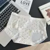 Panty de seda de hielo color blanco lechoso de tiro medio estilo francés, fresco al tacto, amigable con la piel, semitransparente, sexy, cómodo, ligero, de cobertura total para mujer, estilo triángulo
