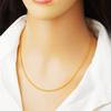 Collar de Oro Arena Vietnamita para Mujer Verano Colgante Duradero Cadena Clavícula Latón de Alta Gama Joyería Artificial Genuino