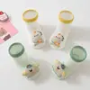 Calcetines Antideslizantes con Agarre para Bebés para Aprender a Caminar, Verano Delgados Transpirables para Recién Nacidos, Alta Elasticidad, Puño Suelto, Calcetines con Cascabel para Niños