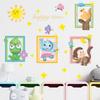 Nuevo LD96023 Marco de fotos con diseño de sol, girasol y mariposa, animal pequeño, para habitación infantil, pasillo, hogar, adhesivo decorativo de pared