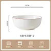 Conjunto de Tigelas de Cerâmica Jingdezhen para Uso Doméstico 2026 Novo Modelo Conjunto de Tigelas e Pratos com Cor Underglaze Conjunto de Louças Domésticas Tigela