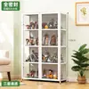 Armário de armazenamento multicamadas para casa, armário de armazenamento para brinquedos e figuras de crianças, armário de exibição de armazenamento à prova de poeira, armário de chão, prateleira de armazenamento