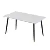 Mesa de Jantar de Ardósia de Luxo Nórdico para Casa Apartamento Pequeno Moderna Simples Fornecedor Direto Fábrica Vários Tamanhos de Mesa