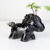 Adornos Decorativos, Escritorio de Caballo Natural Transfronterizo Artesanía de Resina de Cristal, Decoración del Hogar, Caballo Piedra Triturada al por Mayor