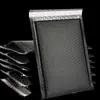 Saco Envelope Bolha Preto para Comércio Exterior, Filme Coextruso, Amortecimento Espesso, Saco Bolha para Courier, Sacola para Acessórios de Pequenos Itens de E-commerce