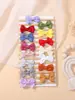 Nuevo Set de Accesorios para la Cabeza de Bebé de Amazon para Niñas Que No Daña el Cabello Cuerda para Cabello de Bebé Lazo Banda Elástica Fina de Nylon para Cabello 2808